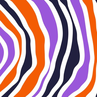 Renkli dalgalı ve kıvrımlı çizgi desenli soyut arkaplan