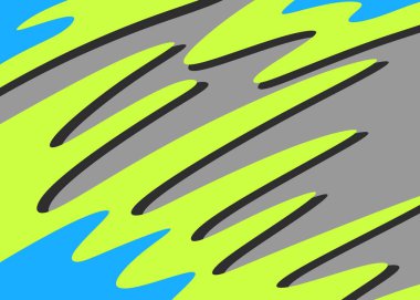 Şirin dalgalı çizgi desenli basit arkaplan