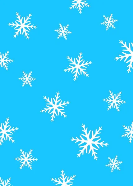 Minimalist Background Seamless Snowflakes Pattern — Stock Vector