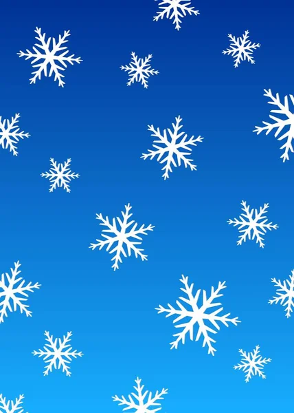 シームレスな雪の結晶パターンを持つミニマルな背景 — ストックベクタ