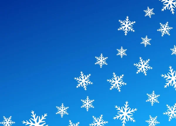 Minimalistischer Hintergrund Mit Nahtlosem Schneeflocken Muster Und Etwas Kopierfläche — Stockvektor
