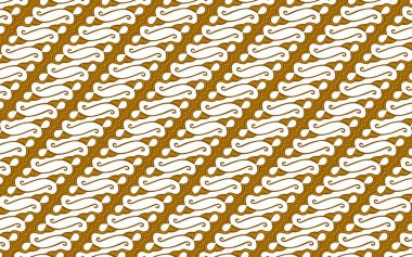 Batik Parang olarak bilinen Endonezyalı ünlü Batik 'in bir çizimi.