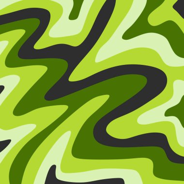 Renkli dalgalı çizgi desenli soyut arkaplan