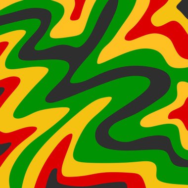 Renkli dalgalı çizgi desenli soyut arkaplan