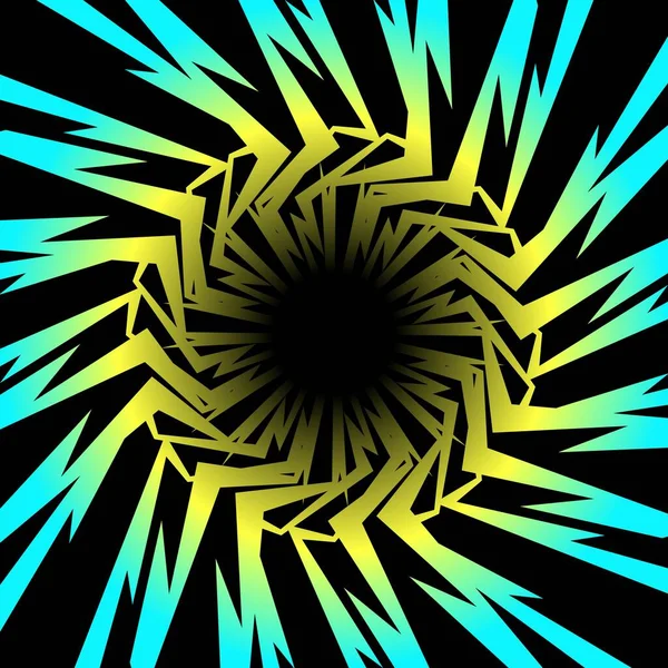 Fond Abstrait Avec Gradient Spirale Pointes Modèle — Image vectorielle
