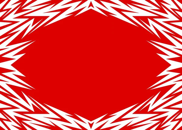 幾何学的部族模様の枠付き背景 — ストックベクタ