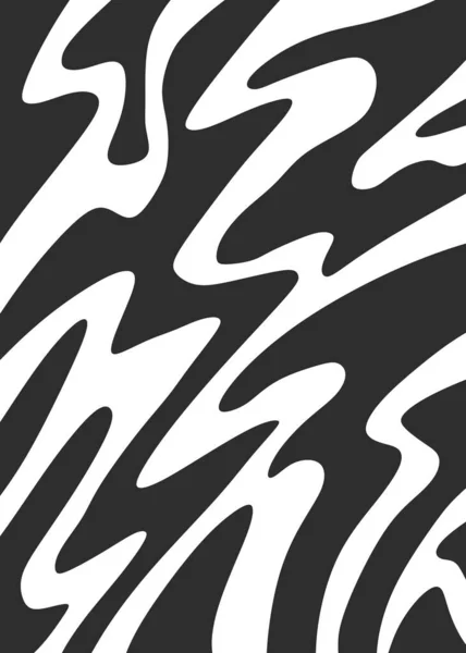 Abstract Background Cute Wavy Line Pattern — Stock vektor