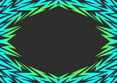 Geometrik kabile desenli soyut çerçeveli arkaplan