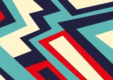 Soyut renkli kare çizgi desenli minimalist arkaplan