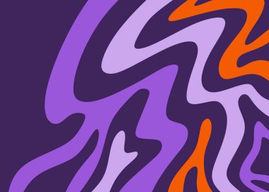 Renkli dalgalı çizgi desenli soyut arkaplan