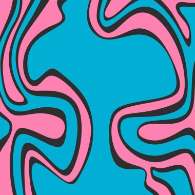 Şirin dalgalı çizgi desenli minimalist arkaplan ve biraz kopyalama alanı ile