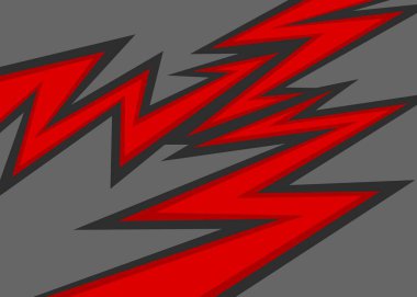 Çeşitli yıldırım desenli basit arkaplan