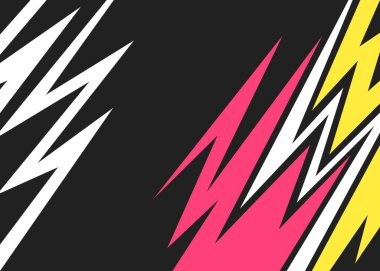 Renkli ok desenli ve bazı kopyalama alanı olan soyut arkaplan