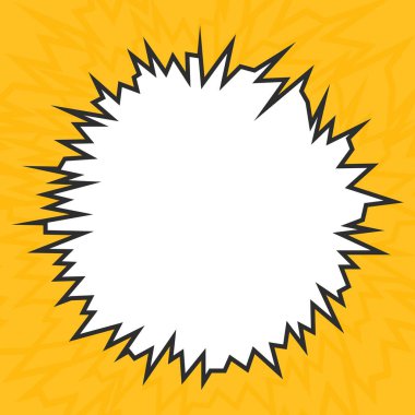 Patlama şablonu ve bazı kopyalama alanı ile basit çerçeveli arkaplan