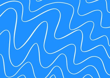 Şirin dalgalı çizgi desenli basit arkaplan