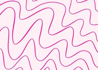 Şirin dalgalı çizgi desenli basit arkaplan