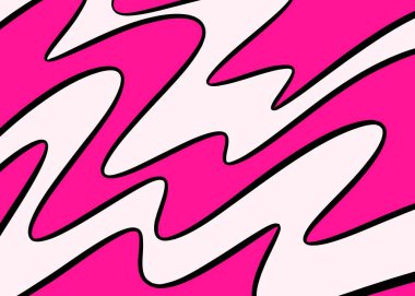 Şirin dalgalı çizgiler desenli basit arkaplan