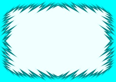 Sivri uçlu desenli ve bazı kopyalama alanı olan soyut çerçeveli arkaplan