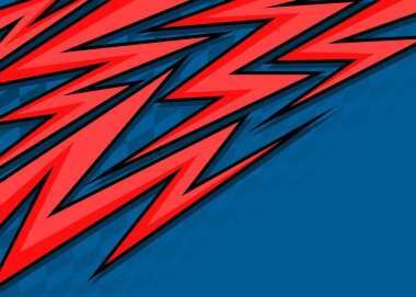 Yıldırımlı ok desenli ve damalı bayrak desenli soyut bir arkaplan. Bir kopyalama alanı ile temalı arkaplan yarışılıyor