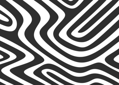 Abstract background with wavy maze line pattern