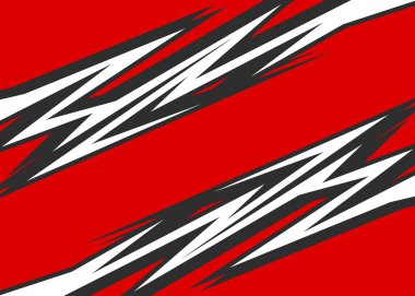 Abstract background with spike and sharp arrow pattern. Simple racing decal
