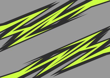Abstract background with spike and sharp arrow pattern. Simple racing decal