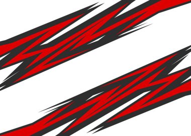 Abstract background with spike and sharp arrow pattern. Simple racing decal