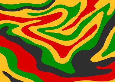 Renkli dalgalı çizgi desenli soyut arkaplan