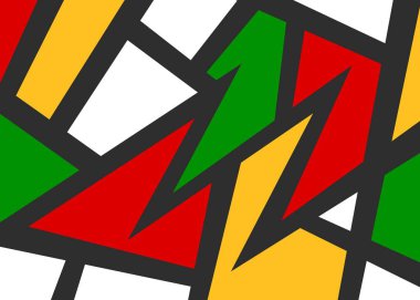 Minimalist background with abstract colorful geometric pattern