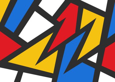 Minimalist background with abstract colorful geometric pattern