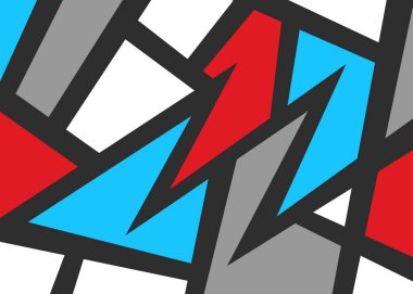 Minimalist background with abstract colorful geometric pattern