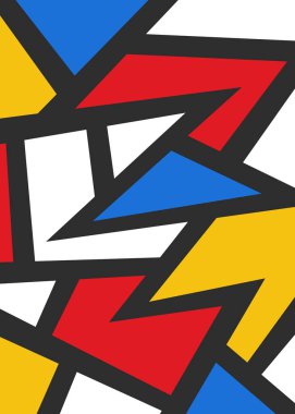 Minimalist background with abstract colorful geometric pattern