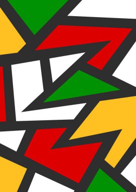 Minimalist background with abstract colorful geometric pattern