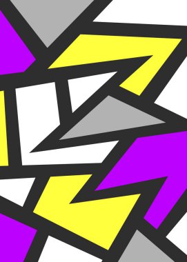 Minimalist background with abstract colorful geometric pattern