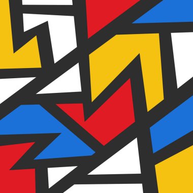 Minimalist background with abstract colorful geometric pattern