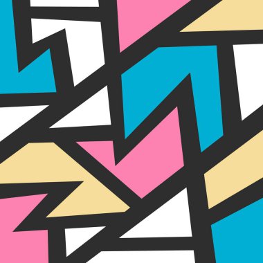 Minimalist background with abstract colorful geometric pattern