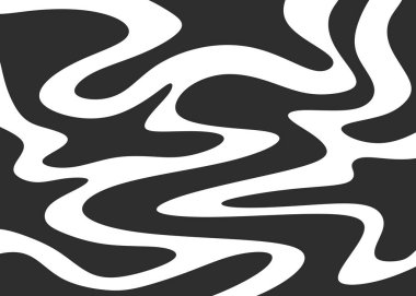 Abstract background with cute wavy lines pattern