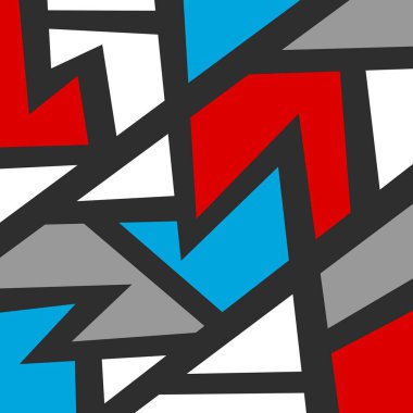 Minimalist background with abstract colorful geometric pattern