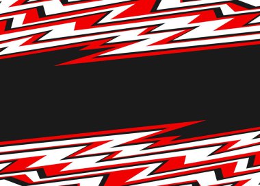 Simple background with reflective abstract zigzag pattern and with some copy space area