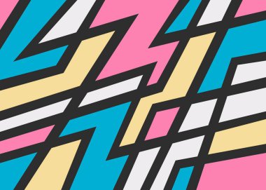 Minimalist background with abstract colorful geometric pattern