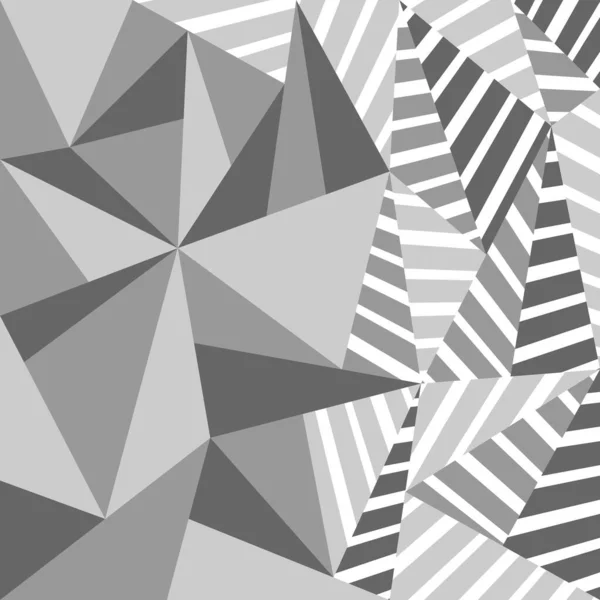 Fond Abstrait Avec Triangle Géométrique Motif Rayé — Image vectorielle
