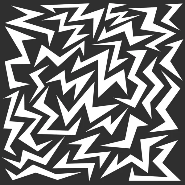 シームレスな様々なシャープでジグザグパターンを持つ抽象的な背景 — ストックベクタ