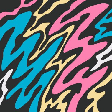 Abstract background with colorful wavy lines pattern