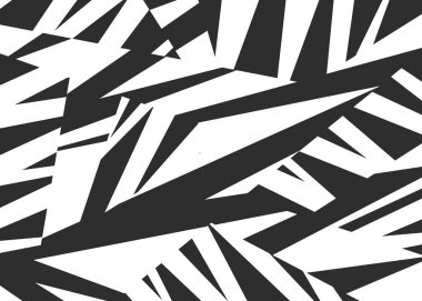 Düzensiz şerit ve zikzak çizgisi desenli soyut bir arkaplan. Soyut ham ve düzensiz çizgili desen