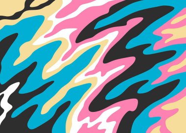 Renkli yağlı boya desenli soyut bir arkaplan. Akrilik yağlı boya resim çizimi