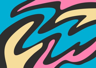 Abstract background with colorful wavy lines pattern