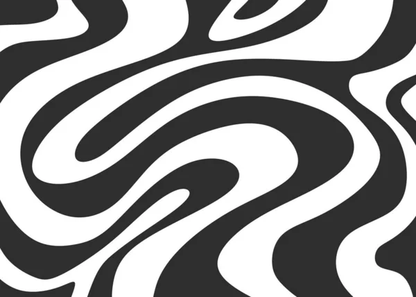 Minimalist Background Cute Wavy Lines Pattern — Image vectorielle
