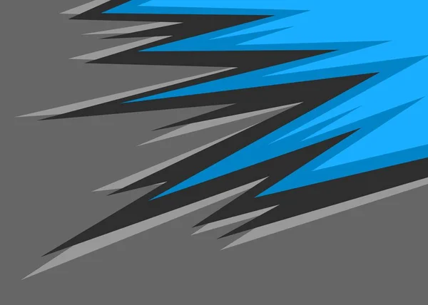 Abstracte Achtergrond Met Blauw Verloop Spikes Patroon — Stockvector