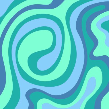 Renkli sarmal dalgalı çizgi desenli soyut arkaplan