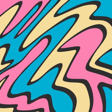 Abstract background with colorful wavy lines pattern